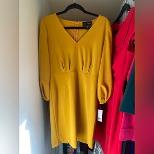 Donna Morgan Golden Long Sleeve Dress